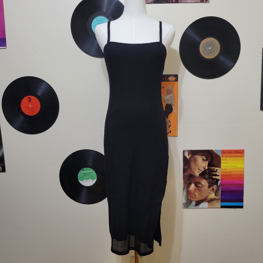 Express | 2019 Black Rib Knit Dress